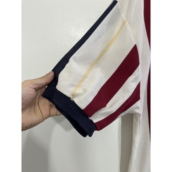 Vtg 90s Preppy Old Money Rugby Equestrian Striped Polo XL Y2K Classic Hip Hop - Picture 4 of 14